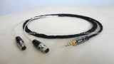 SHC4A - Custom headphone cable with 4 silver plated occ copper conductors, for portable use and light weight