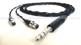 SHC4F - Custom headphone cable with 4 silver plated occ copper conductors, for Audeze