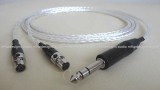 SHC8S - Custom headphone cable with 8 silver plated occ copper conductors, for Audeze